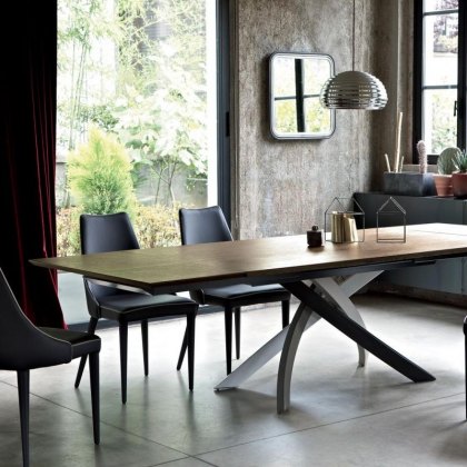 Bontempi Casa Artistico Wood extending dining table