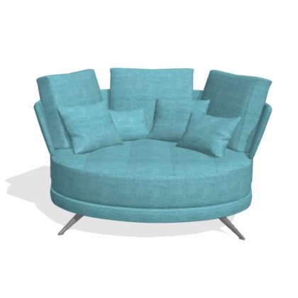 Fama Pacific 2 seater curved X sofa