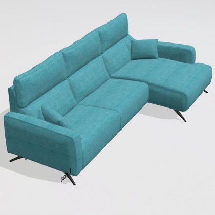 Fama Axel sofa with chaise right - J1+M+M+GJ2