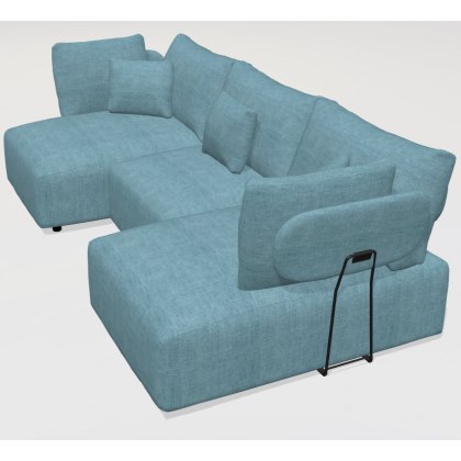 Fama Teseo sofa - RH1+A+RH2