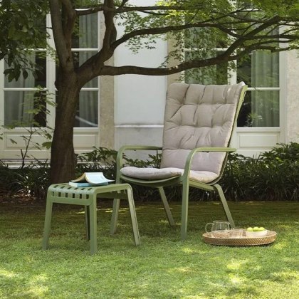 Nardi Folio armchair set (2 x chairs, 2 x seat pads, 2 x footrest)