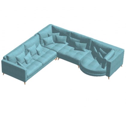 Fama Opera 3 seater Corner with Chaise Right