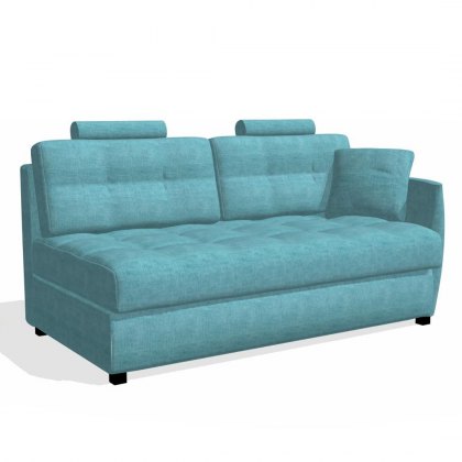 Fama Bolero 3 seater sofabed right curved arm module