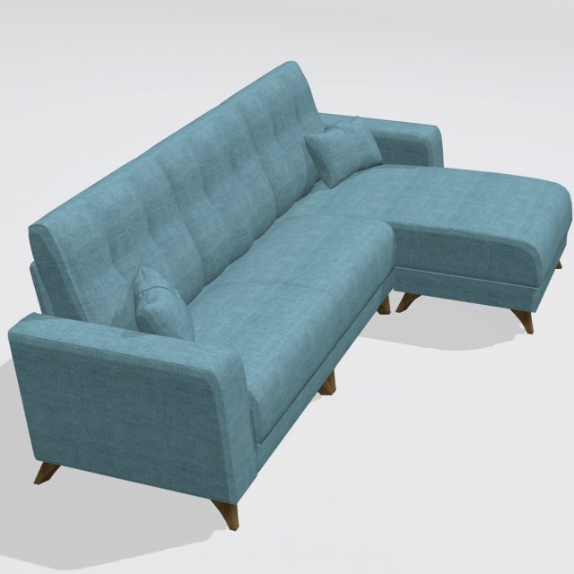 Fama Bari 3 seater sofa with chaise right