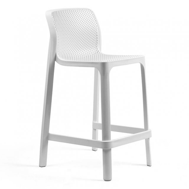 Nardi Net outdoor low stool (set of 2) white