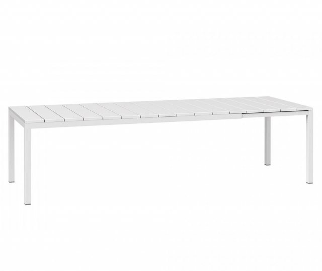 Nardi Rio outdoor extending dining table 210-280cm white