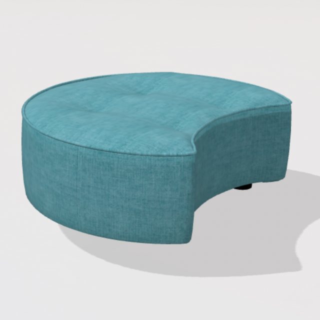 Fama Arianne Plus WL footstool with 3cm feet