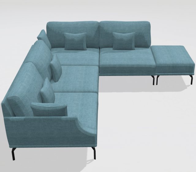 Fama Luxor sofa MB4X+MB4X+P3 - fabric