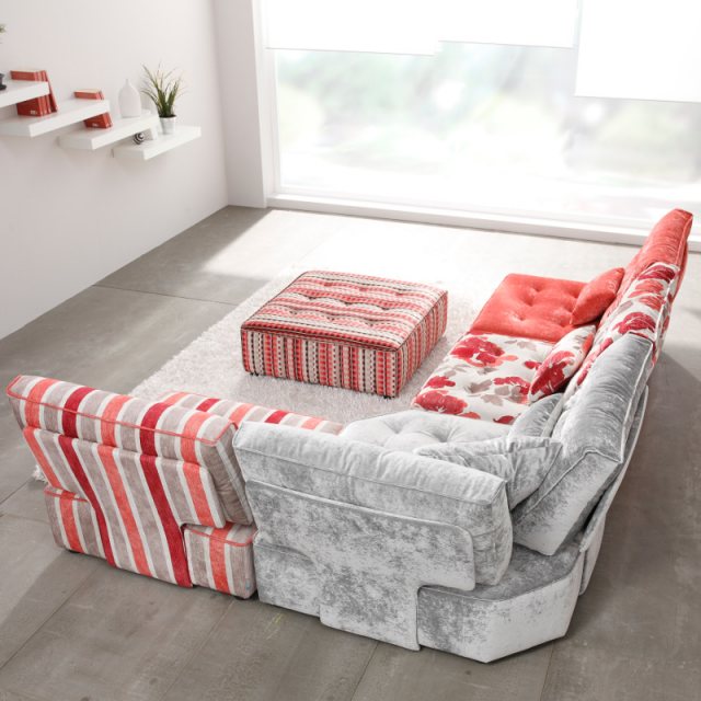 Fama Arianne Love corner sofa with footstool