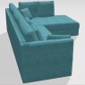 Fama Hector sofa with divan end - high arm