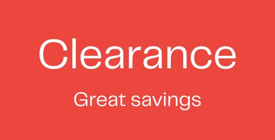 Clearance Sale