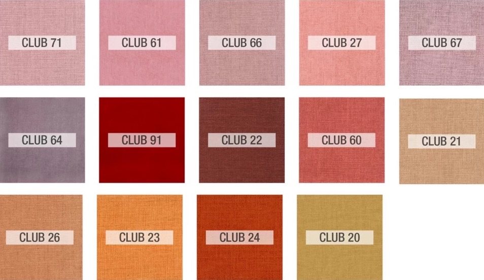 Fama Club fabric samples