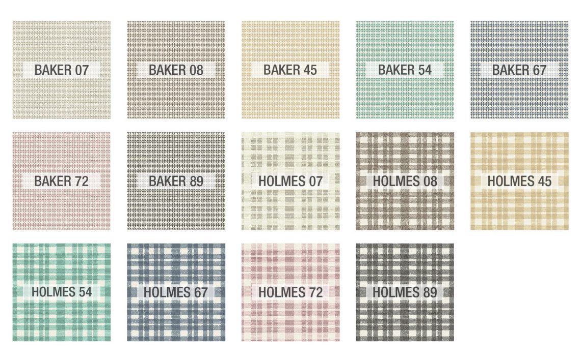 New 2020 fama fabrics Baker, Holmes fabric samples