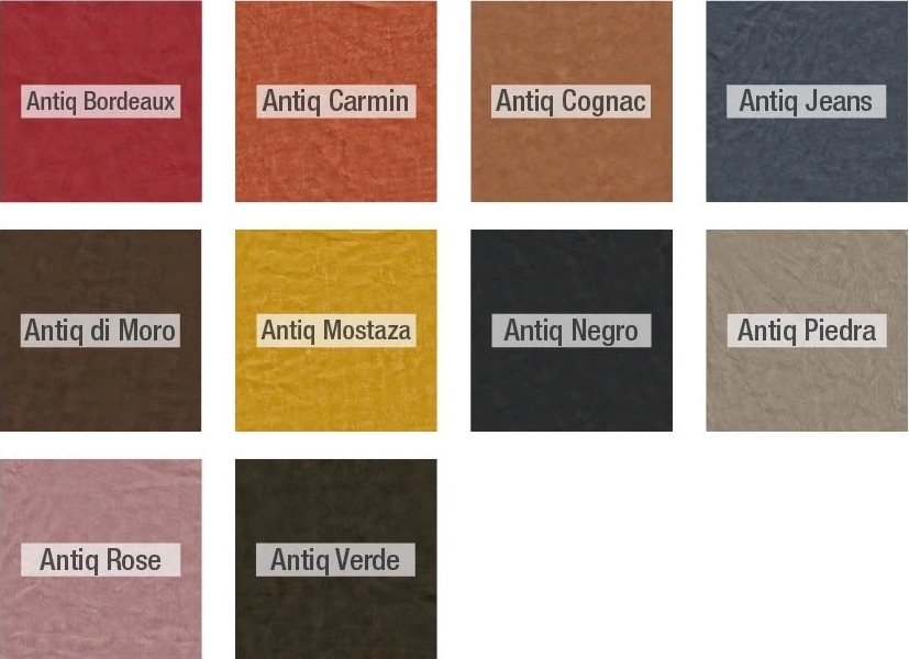 Fama Antique leather samples