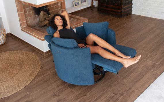 fama swivel reclining moonrise armchair