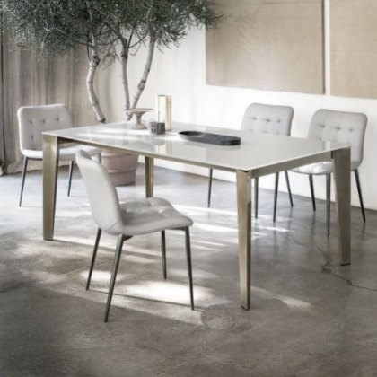 Bontempi Casa Cruz Melamine extending dining table