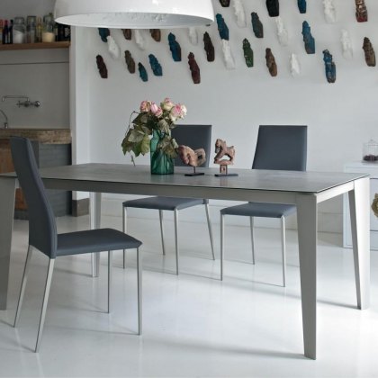 Bontempi Casa Cruz Ceramic extending dining table 4-12 seater
