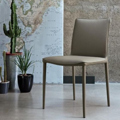 Bontempi Casa Nata Wrapped high back dining chair