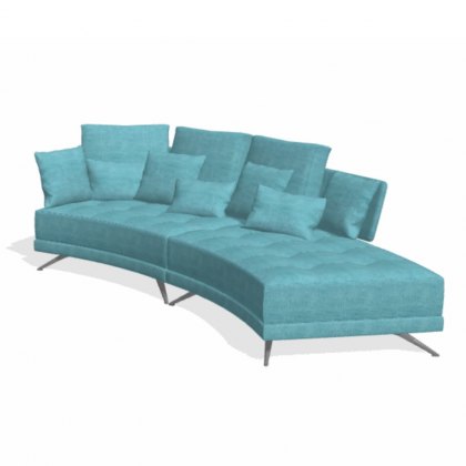 Fama Pacific 4 seater curved WZ chaise