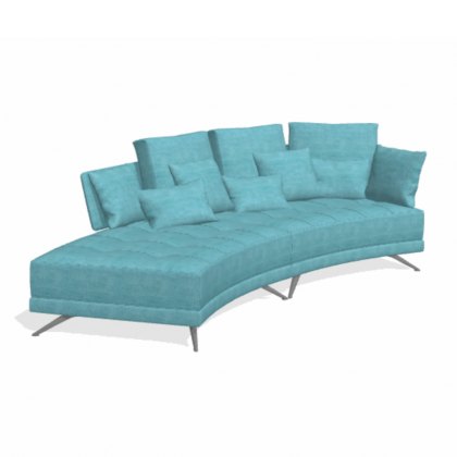 Fama Pacific 4 seater curved WZ chaise