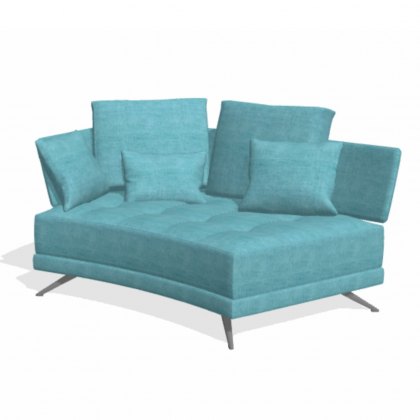 Fama Pacific 2 seater curved VL with 1 arm sofa module