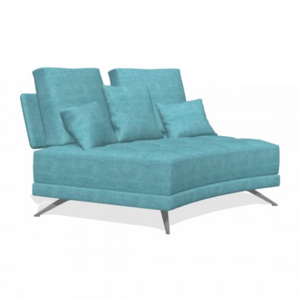 Fama Pacific 2 seater curved V armless sofa module