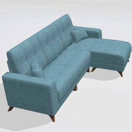 Fama Bari 3 seater sofa with chaise right