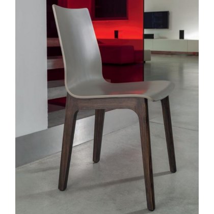 Bontempi Casa Alfa dining chair - wooden frame