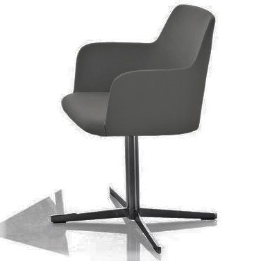 Bontempi Casa Margot carver dining chair - swivel central legs