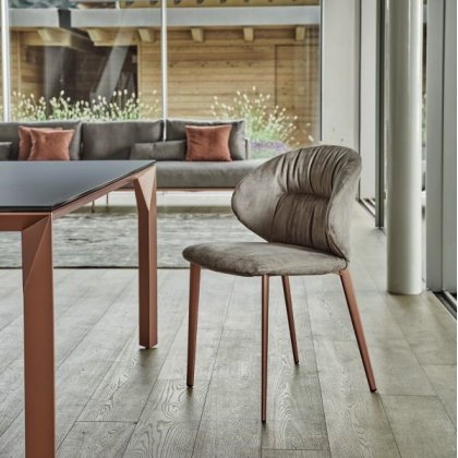 Bontempi Casa Drop dining chair - conic legs