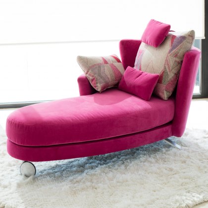 Fama Pauline Fabric Chaise Left