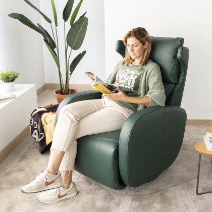 Fama Kim fabric power recliner armchair