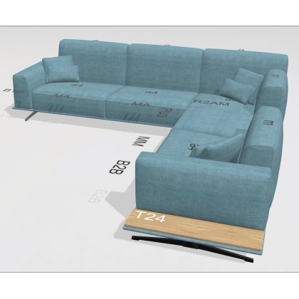 Fama Klee sofa set 2 - 323x319cm