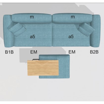 Fama Klee sofa set 7 - 296x103cm