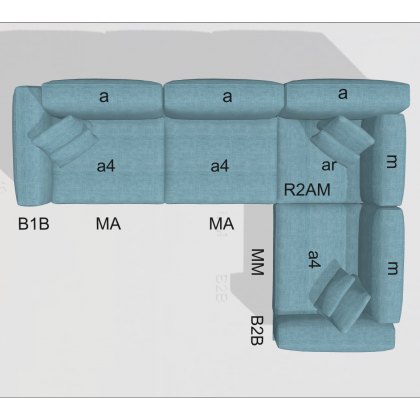 Fama Klee sofa set 9 - 323x227cm