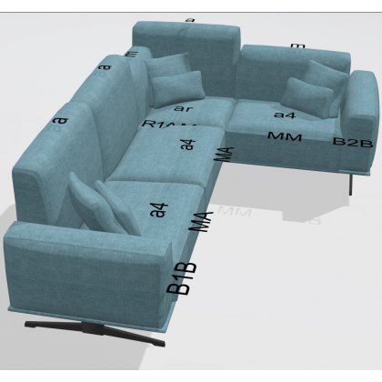 Fama Klever sofa set 3 - 267x188cm