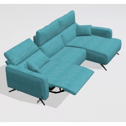 Fama Axel sofa with chaise right - J1+M+M+GJ2