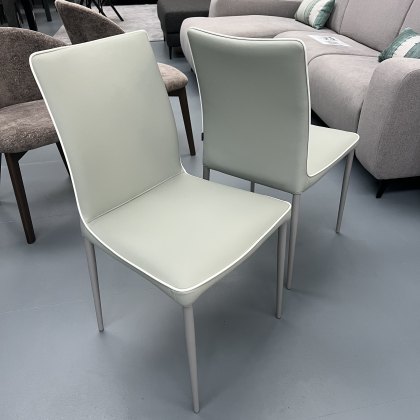 2 x Nata dining chairs-4076-M097- covered in TR521