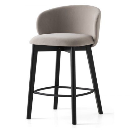 Connubia Calligaris Tuka barstool low - wooden leg - CB1997