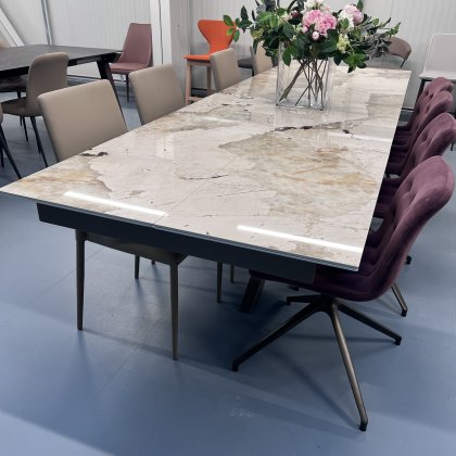 Madrid extending dekton dining table 220-310 x 100 with khalo (group4)