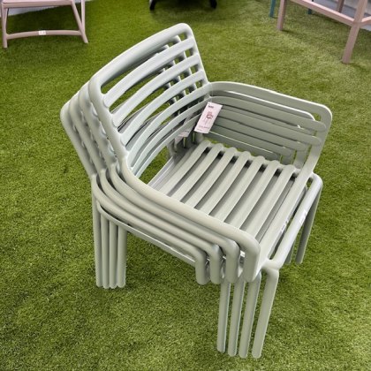 4 x Nardi Doga outdoor dining armchairs - menta