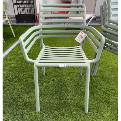 4 x Nardi Doga outdoor dining armchairs - menta