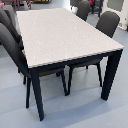 Connubia Calligaris extending Lord table 160-220 x 90 with melamine top & ash smoke legs
