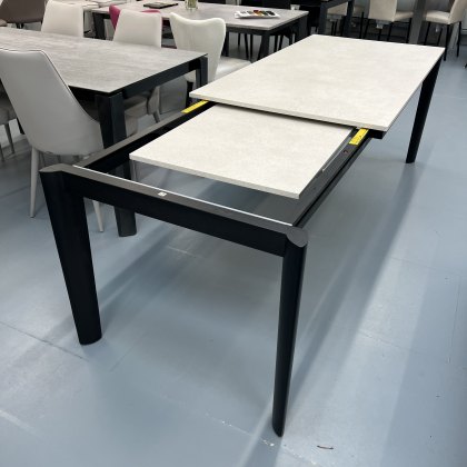 Connubia Calligaris extending Lord table 160-220 x 90 with melamine top & ash smoke legs