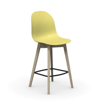 Connubia Calligaris Academy barstool - wooden leg - CB1672