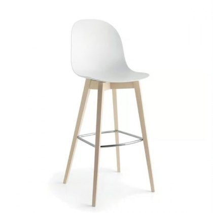 Connubia Calligaris Academy barstool  - wooden leg - CB1673