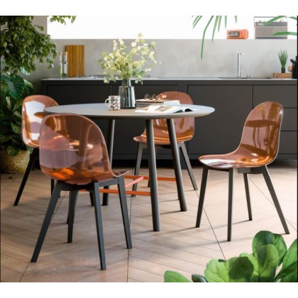 Connubia Calligaris Academy dining chair - wooden leg - CB2159