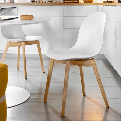 Connubia Calligaris Academy dining chair - wooden leg - CB2159