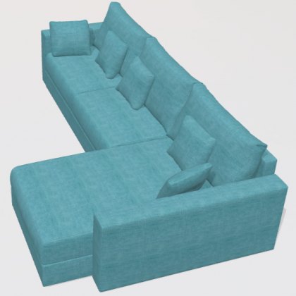 Fama Hector sofa with chaise - low arm