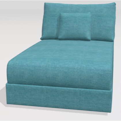 Fama Hector armless chaise module